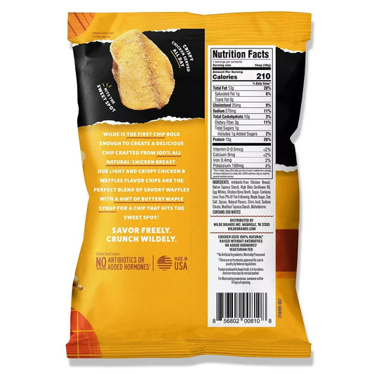 Wilde 13g Chicken & Waffles Protein Chips, 8 pk.