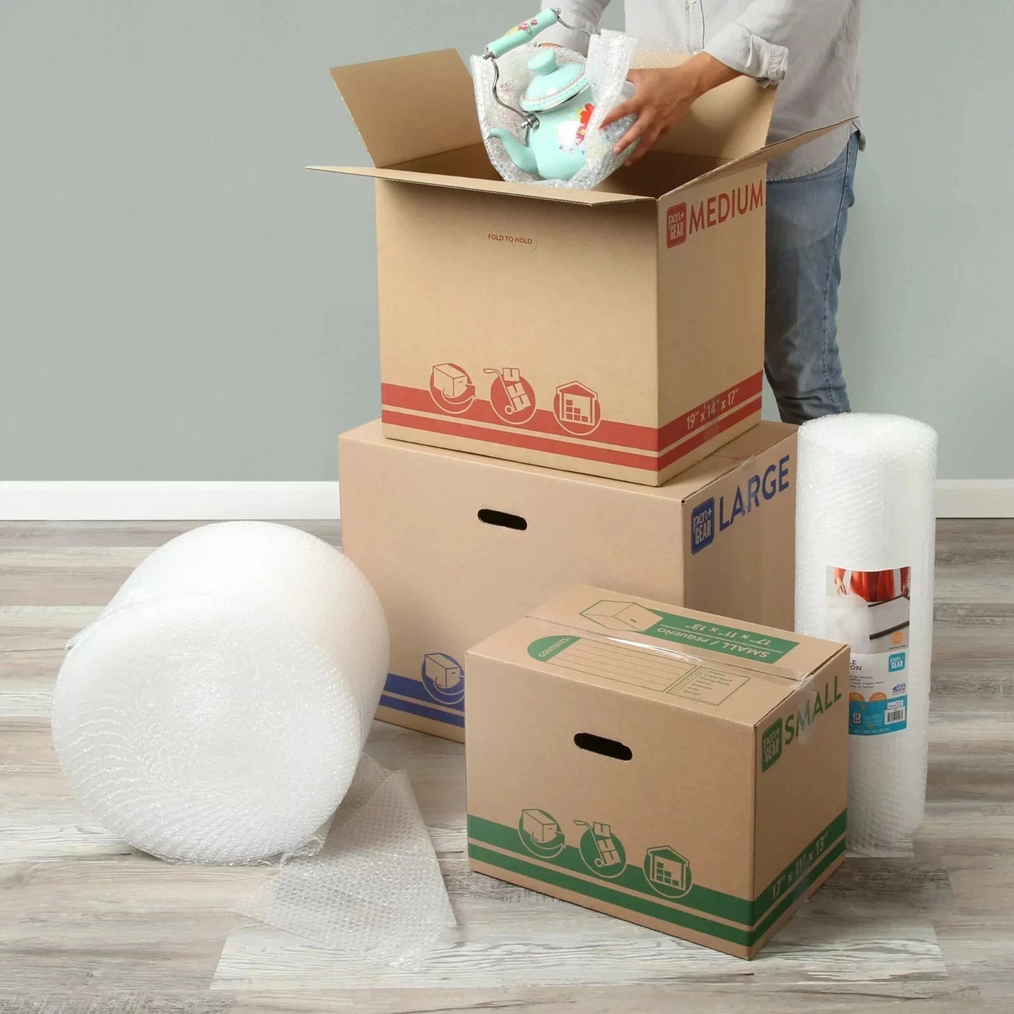 Pen+Gear Small Recycled Moving Boxes, 17L x 11W x 13H, Kraft HOT SALE PACK OF 25