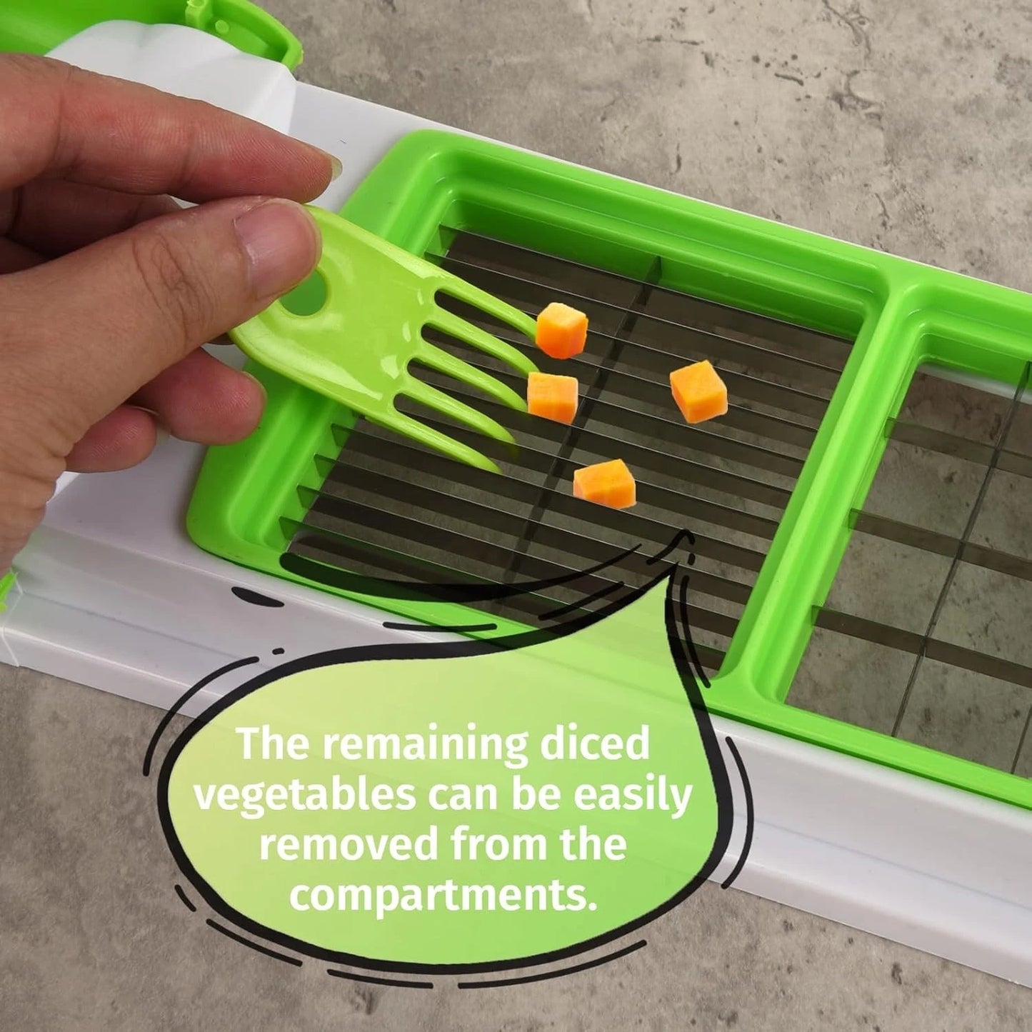 4Pcs Vegetable Chopper Cleaning Tool Fork, Salad Onion Chopper Cleaning Tools Ve