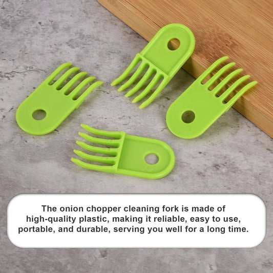 4Pcs Vegetable Chopper Cleaning Tool Fork, Salad Onion Chopper Cleaning Tools Ve