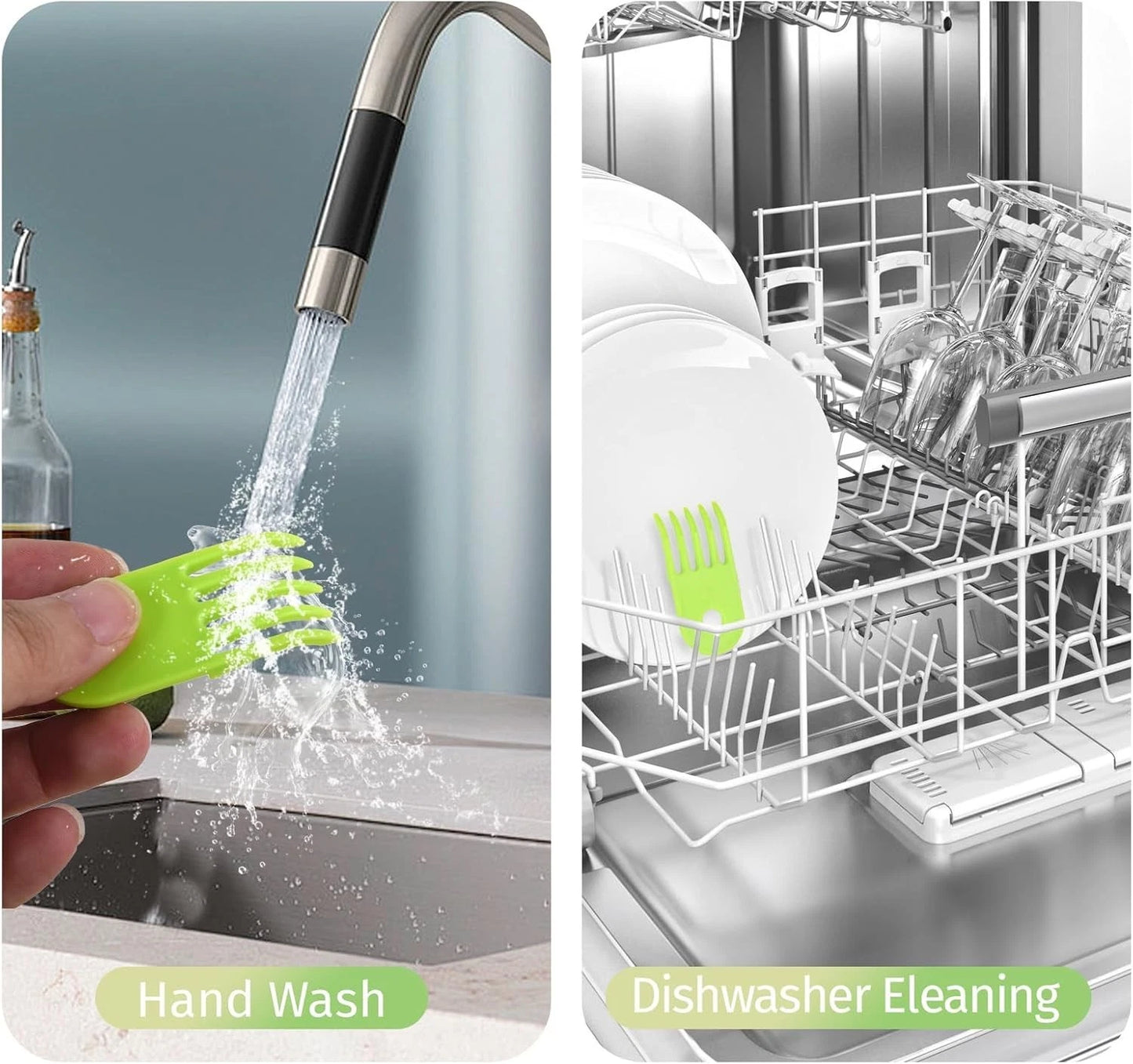 4Pcs Vegetable Chopper Cleaning Tool Fork, Salad Onion Chopper Cleaning Tools Ve