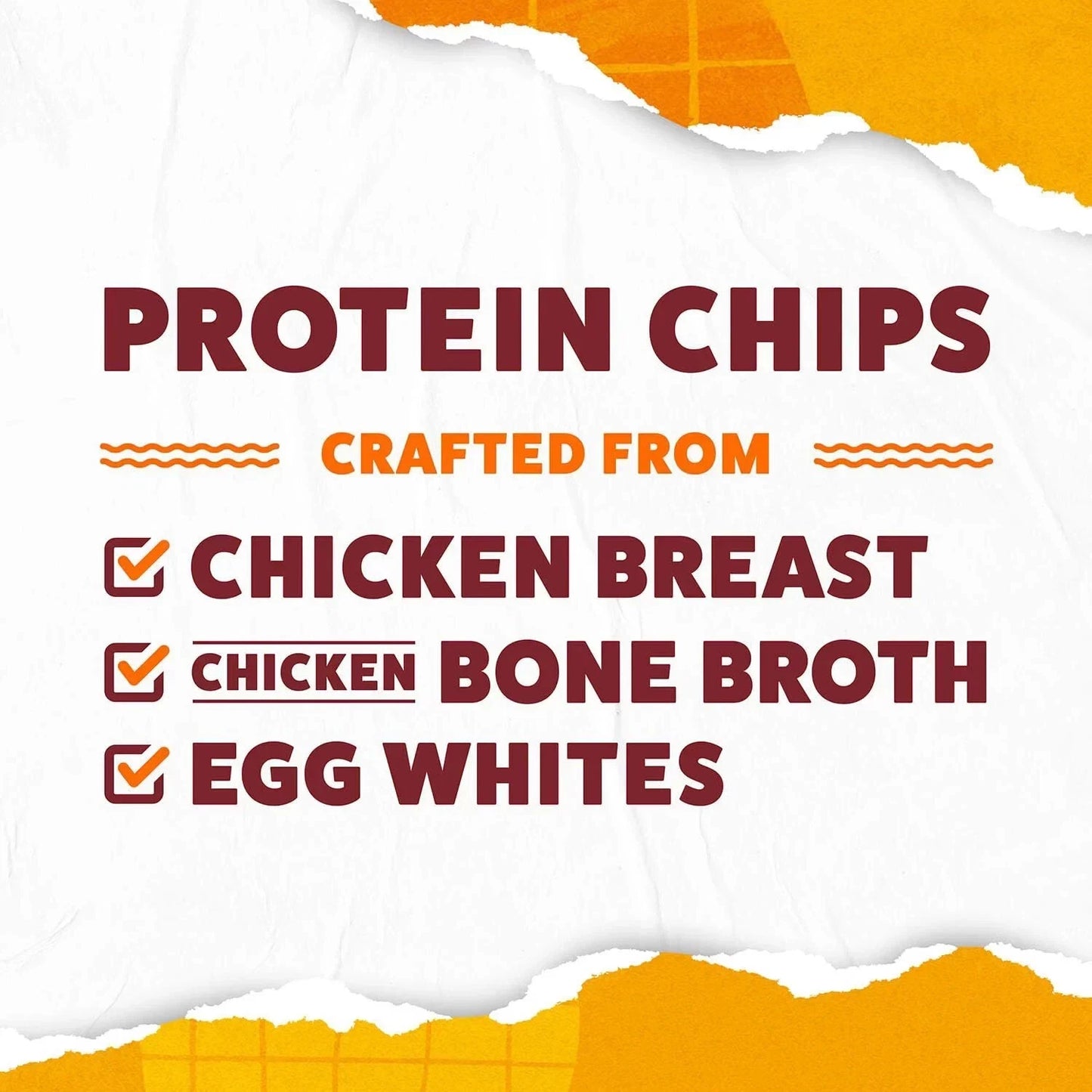 Wilde 13g Chicken & Waffles Protein Chips, 8 pk.